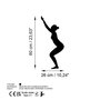 Wallity Yoga 20 Escultura de Pared de Metal Negra